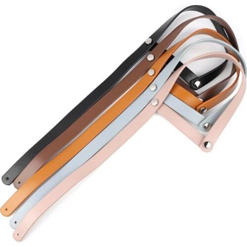 2Pcs 65cm PU Leather Handbag Strap Top Handle Bags Strap Replacement for DIY Bag Accessories Making Supplies 5 Colors