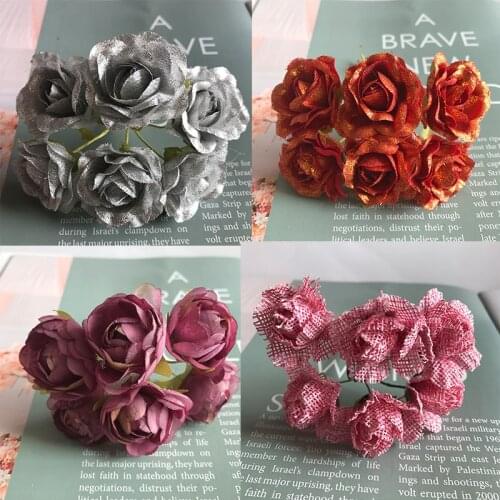 Silk Peony Bouquet Home Decoration Accessories Wedding Party Scrapbook Fake Plants Diy Artificial Roses Flowers
