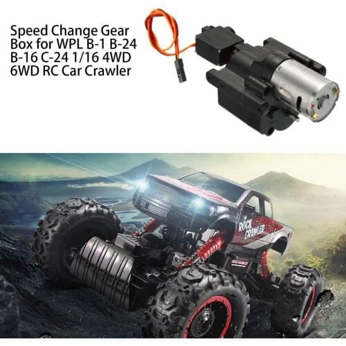 Speed Change Gear Box for WPL B-1 B-24 B-16 C-24 1/16 4WD 6WD RC Car Crawler 10km/h-30km/h Remote Control Parts & Accessory