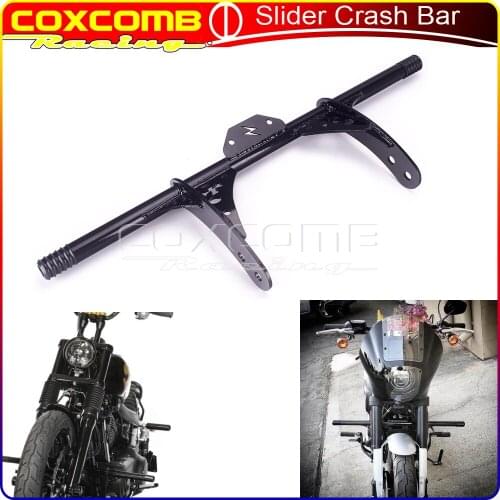 Steel Motorcycle Engine Frame Guard Front Bumper Highway Crash Bar For Harley FXR Dyna Street Bob Low Rider FXDWG 2003-Up