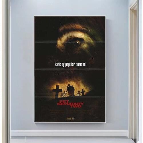 V0822 Pet Sematary II Vintage Classic Movie Wall Silk Cloth HD Poster Art Home Decoration Gift