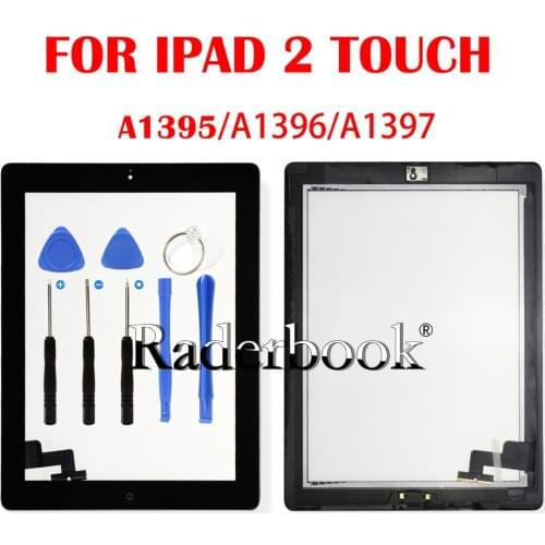 Pcs Tested New For iPad 2 2nd Gen A1395 A1396 A1397 9.7" LCD Outer Touch Screen Digitizer Front Glass Panel Replacement