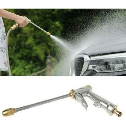 Water Gun Garden Hose Nozzle Water Spray Adjustable Flower Washer High For Plant Household Power Pressure Washer Car Cleani E5Y1