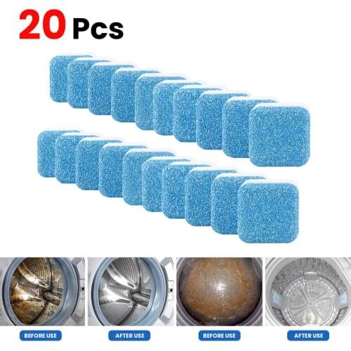 20Pcs/Pack Washing Machine Cleaner Washer Cleaning Detergent Effervescent Tablet Washer Cleaner For Washing Machine Dropshipping