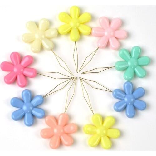 2021 Flower Head Wire Loop Needle Threaders Plastic Threading Hook Needle Threader Stitch DIY Tool Craft Accessories Wholesale