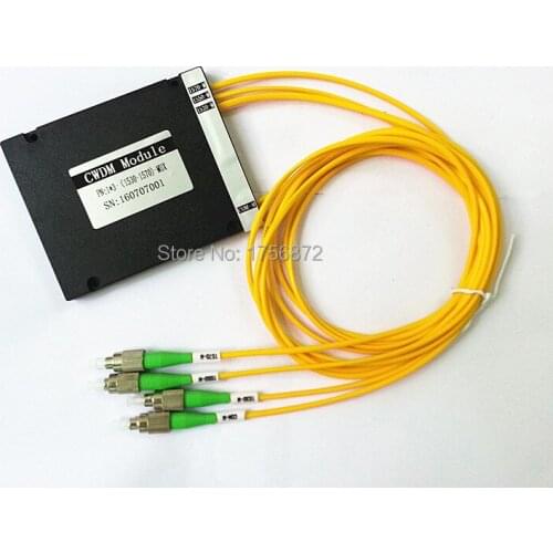 3 channel fiber optic CWDM,mux and Demux CWDM 3CH+1 channels 1530/1550/1570nm FC/APC