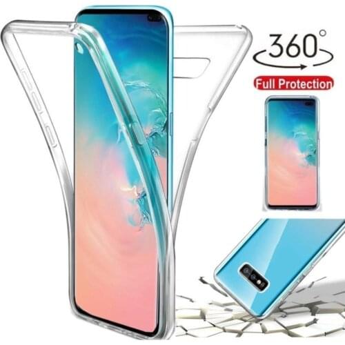 360° Silicone TPU Full Protective Back Case Cover Mobile Phone For Samsung Galaxy S8 S9 S10 S20 Note 8 9 10 Plus 20 Ultra Case