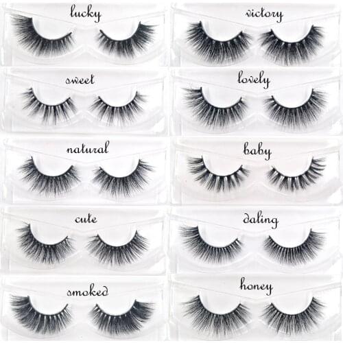 3D Mink Eyelashes High Quality soft Feel False Eyelashes 100% Handmade & Cruelty-Free Reusable Thick Mink Eyelashes 54styles