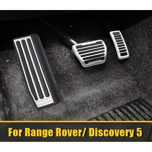 Car Foot Rest Pedal Accelerator Brake Pedal Cover For Land Rover Range Rover Sport / Vogue 2013-2021 Discovery 5 Accessories