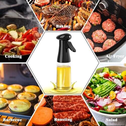 210ml Oil Spray Bottle Kitchen Oil Bottle Cooking Baking Accessories Vinegar Mist Sprayer Barbecue Spray Bottle Cooking BBQ Tool