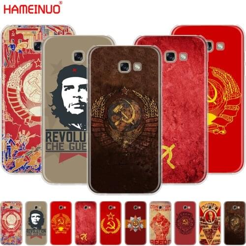 HAMEINUO Soviet Union USSR Grunge Flag cell phone case cover for Samsung Galaxy A3 A310 A5 A510 A7 A8 A9 2016 2017 2018