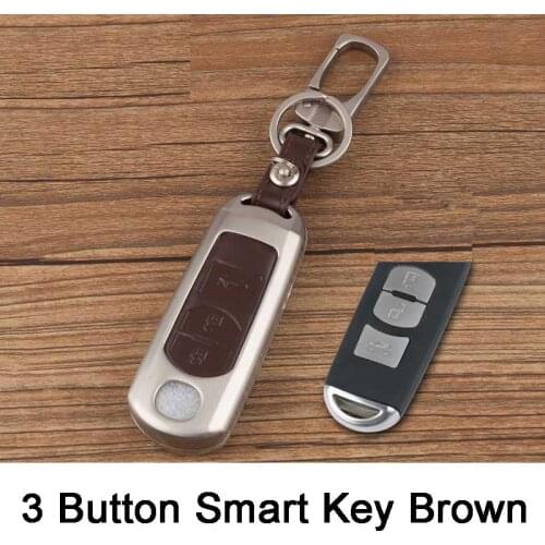 Zinc alloy+Leather Car Key Fob Cover Case for Mazda 3 mazda 6 mazda 2 mazda 5 CX-3 CX-4 CX-5 CX5 CX-7 CX-9 Atenza Axela MX5