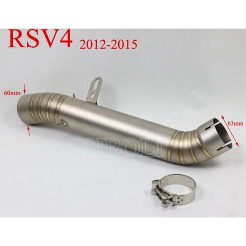 For APRILIA RSV4 2014 2015 Motorcycle Exhaust Middle Link Pipe Front Header Pipe Tube For RSV4 2014 2015 LE050