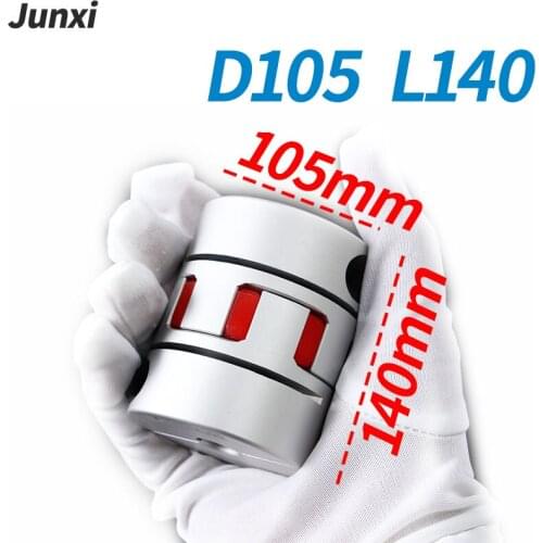 GS48 GR D105L140 Coupler Aluminium Plum Flexible Shaft Coupling Motor Connector 105mm 140mm CNC Flexible Coupler