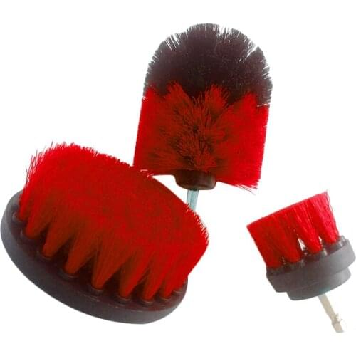 KKMOON 3Pcs Power Scrubber Brush Set Drill Scrubber Cleaning Brush tool for Car Furniture Carpet