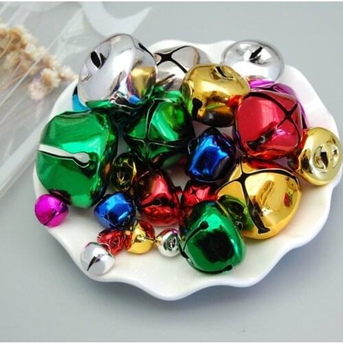 Jingle Bells Loose Beads Festival Party Decoration Pet Cat Puppy Dog Bells for Collar, DIY Crafts Accessories