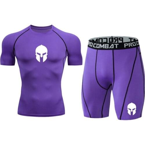 Mens Tracksuit Gym Fitness Compression Sports Suits Clothes Running Jogging Suit Mens Gym Thermal Underwear Sports Suits Brand