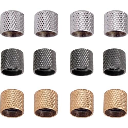 Pack of 4 Iron Electric Guitars Volume Tone Knobs Buttons Musical Instrument Parts