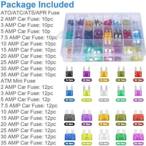 ATVs Fuses Kit Boats Car Cars Flat Fuse Motorcycles Plug-In Blade Fuses