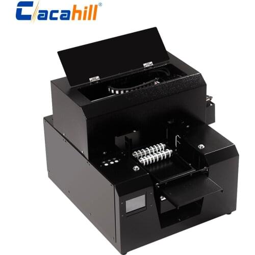 Office portable UV inkjet printer with roller holder for mobile phone case/photo/document/card/bottle printing