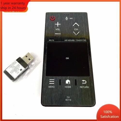 Original TV Voice Remote Controller Fit For Sharp TV Voice Control Touch PAD Remote Control SC 112 36004/SDPPI/2014 With USB