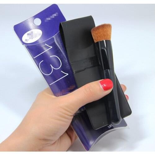 Flat Angled Foundation Makeup brushes 131 Base Foundation cream BB detail make up brushes portable Acrylic handle