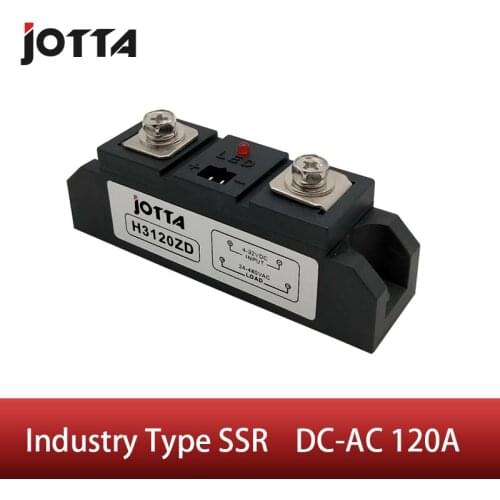 120A Industrial SSR Single-phase Solid State Relay 120A Input 4-32VDC Output 24-680VAC