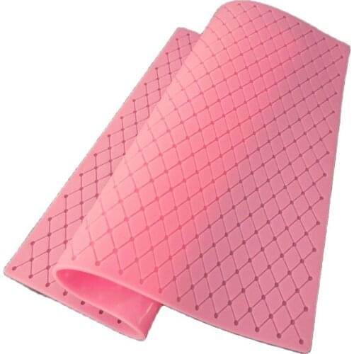 Grids Diamond Lace Cake Silicone Mold Fondant Mousse Sugar Craft Icing Mat Pad Cake Decoration Tool Pastry Baking Tools K486