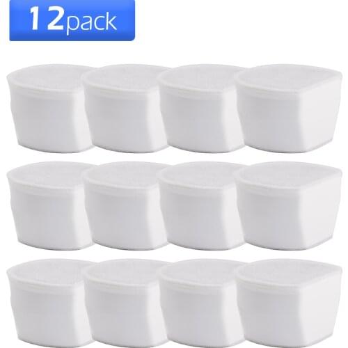 12pcs Water Fountain Replacement Filters Cat Water Fountain Filters for Drinkwell Avalon Pagoda