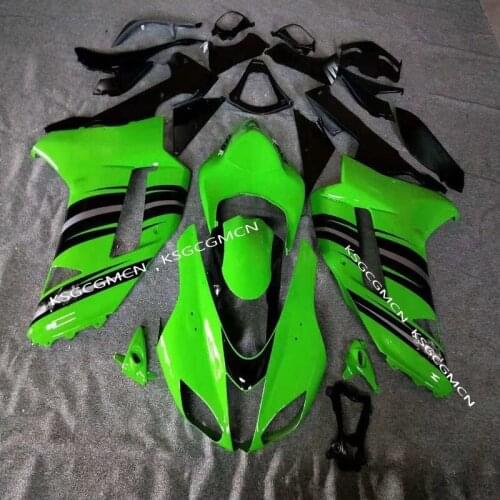 Fei-High quality fairings for Kawasaki ZX6R fairing kits 2007 2008 green black plastic bodywork parts ZX-6R 07 08 Ninja 636