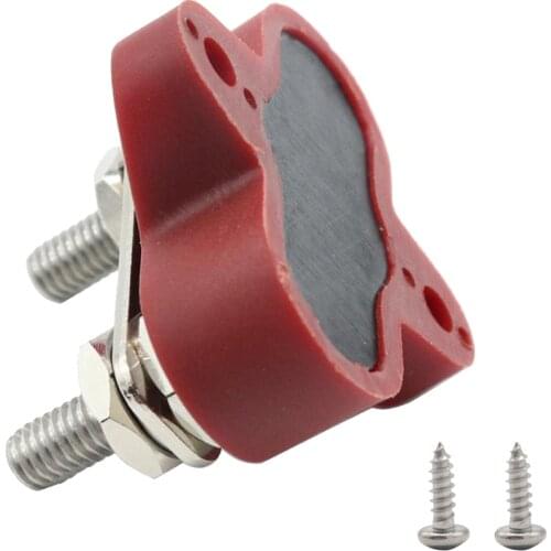 1/4'' DC 48V Battery Power & Ground Insulated Stainless Steel Stud Junction Post, Car Electronics (Red)