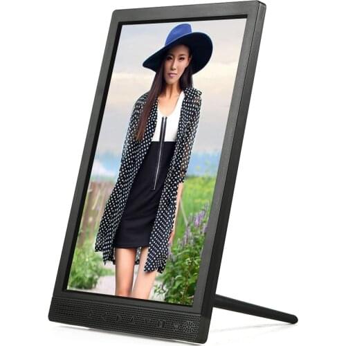10 inch IPS vertical display digital photo frame digital album video player with touch buttons infront