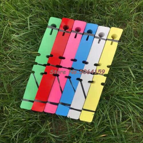 100pcs/pack 21*2cm PVC Plastic Plant Marker Lableplant Markers For Garden Ring Plant Tag Waterproof Reusable Multi-colors