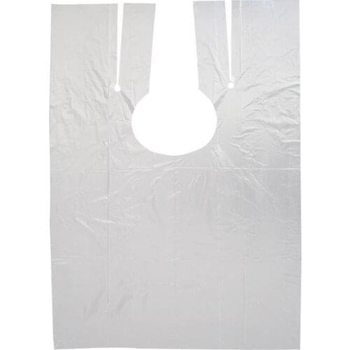 200pcs Disposable Hairdressing Capes Dustproof PE For Barbershop 60x90cm Wrap Home Salon Hair Cutting Waterproof Clear Thin