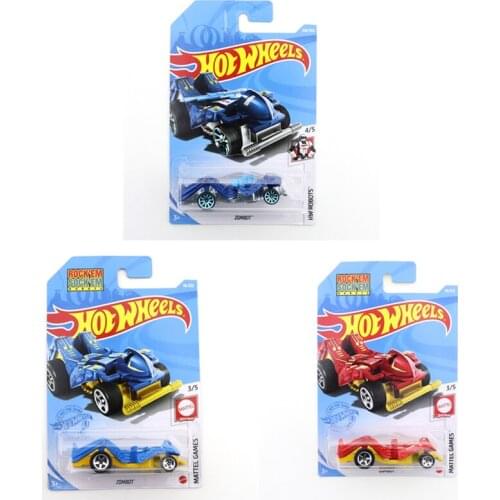 2021-46 ZOMBOT Original Hot Wheels Mini Alloy Coupe 1/64 Metal Diecast Model Car Kids Toys Gift