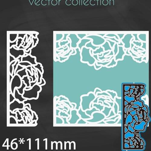 46*111mm Rose Lace Metal cutting Dies Craft Embossing Scrapbooking paper craft Greeting Card
