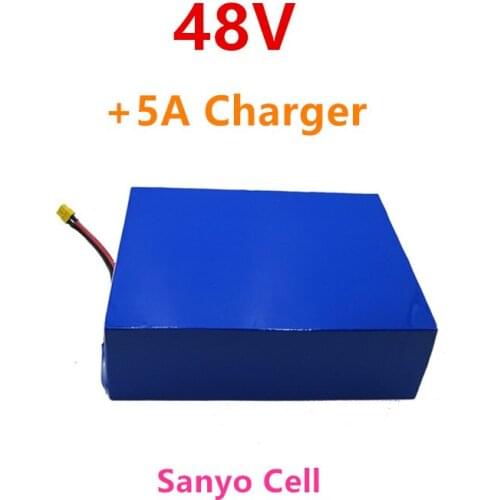 48v 25ah high powerful foldable longboard hoverboard skateboard e scooter battery use Sanyo Cell with 5A charger