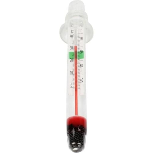 Aquarium Thermometer Submersible Water Temperature Measuring Tools Suction Cup Glass Fish Tank Thermometer Accessories