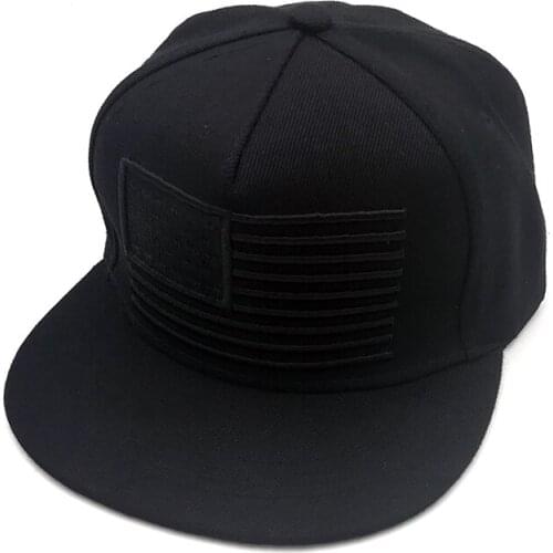 Brand Stars and Stripes Embroidery Cool Flat Bill Baseball Cap Mens Gorras Snapbacks 3D Flag Hat Ourdoor Hip Hop Snapback Cap