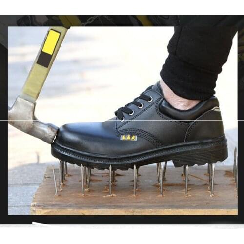 Safety Shoes Cap Steel Toe Safety Shoe Boots For Summer Man Work Shoes Men Breathable Mesh Size Footwear Wear-resistant DXZ044