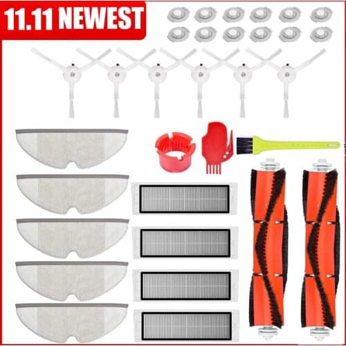 Side Brush Roll Brush HEPA filter suitable for Xiaomi 1S Roborock Robot S50 S51 S55 s5 s6 xiaowa Cleaner Spare Parts Kits