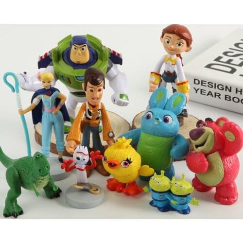Disney Toy Story 4 Hudi hugs dragon fork and complains about bear three eyed doll hand made Doll Toy presents for children gift