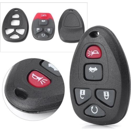 For Cadillac DTS / Buick LaCrosse Lucerne Car 5 Button Remote Key Case Shell For Chevrolet Cobalt HHR Malibu Monte Carlo