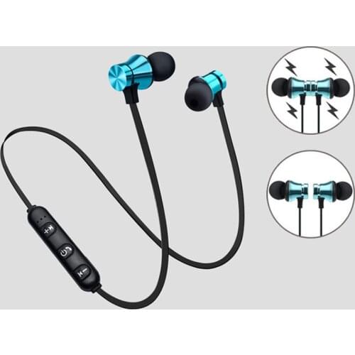 Magnetic Wireless bluetooth Earphone XT11 music headset Phone Neckband sport Earbuds Earphone with Mic For iPhone Samsung Xiaomi