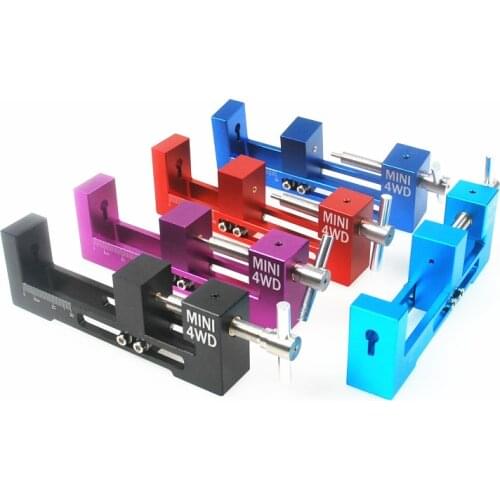 Aluminum Alloy 4WD Tire Installer Large/Small Bearing Top Rail Tyre Wheel Mounting Device Tool for RC Tamiya Mini 4WD Racing Car