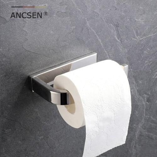 Stainless Steel Polish Toilet Paper Holder Bathroom Paper Towel Dispenser Tissue Roll Holder Wall Mount Roll Paper Towel Holder