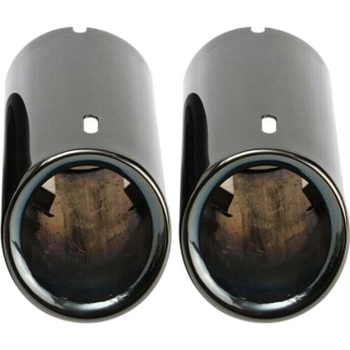 NEW-2X Titanium Black Car Exhaust Pipes Tail Tips for BMW E90 E92 325 328I 3 Series