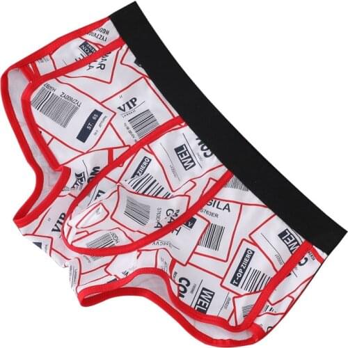 New Sexy Men Underwear Boxer Breathable Cotton boxershorts men Male Underpants cueca Gay penis pouch Panties Mens Trunks 1911