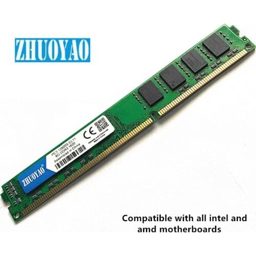 ZHUOYAO Memory RAM DDR3 8GB 1066mhz 1333mhz 1600MHZ PC3-8500 PC3-10600 PC3-12800 Desktop PC RAM Memory Memoria DIMM 8G