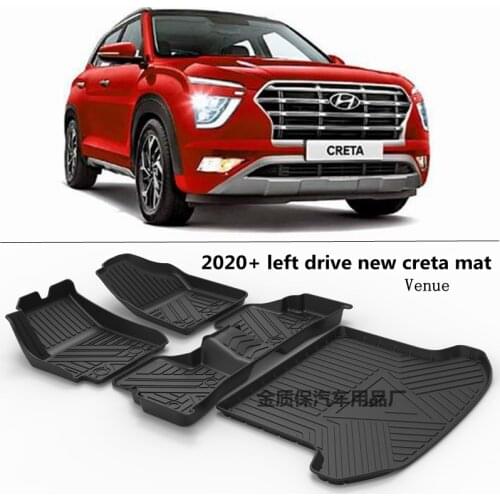 Use for new Hyundai venue Creta custom car All-Weather TPO car floor Mat Full Set Fit For venue creta waterproof car floor mat